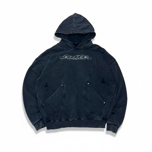 Distressed Pouches Hoodie