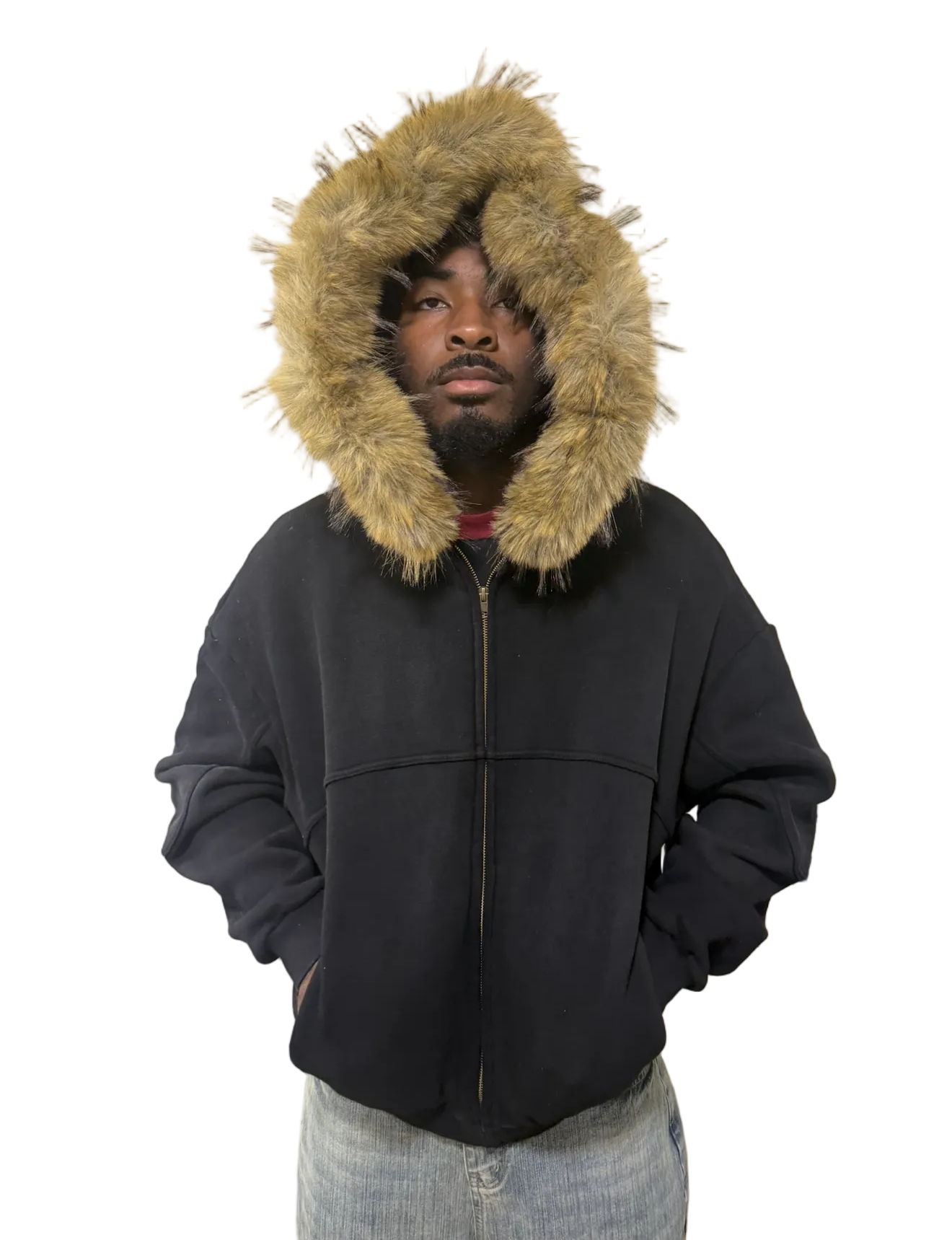 Faux Fur Hoodie