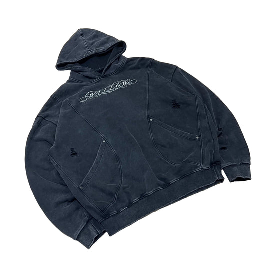 Distressed Pouches Hoodie