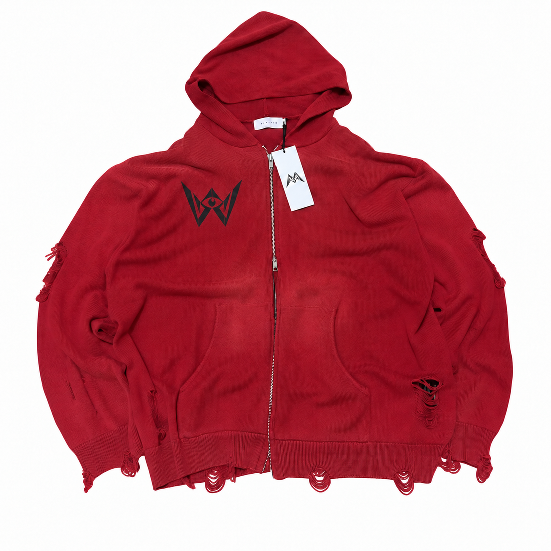 Signal Distressed Zip Hoodie